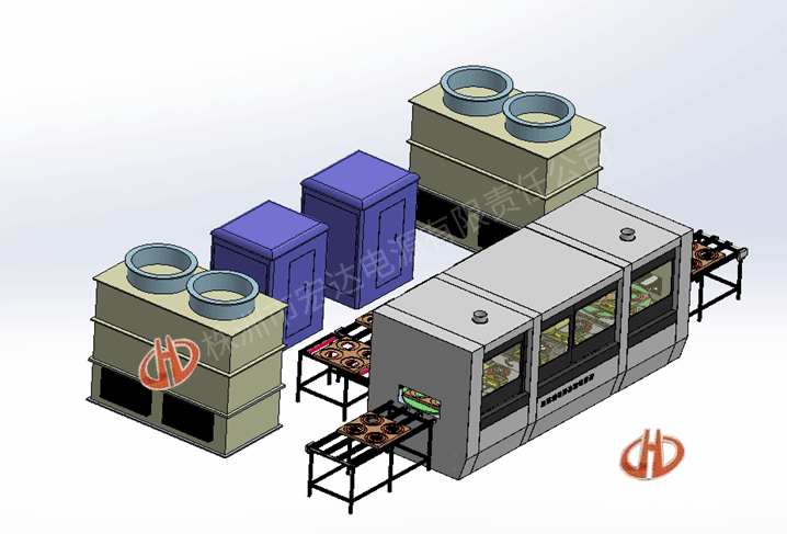 齒圈、軸承圈淬火生產(chǎn)線